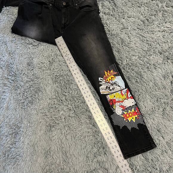 Spark Men’s Comic Black Jeans  38 x 32 - Picture 8 of 9